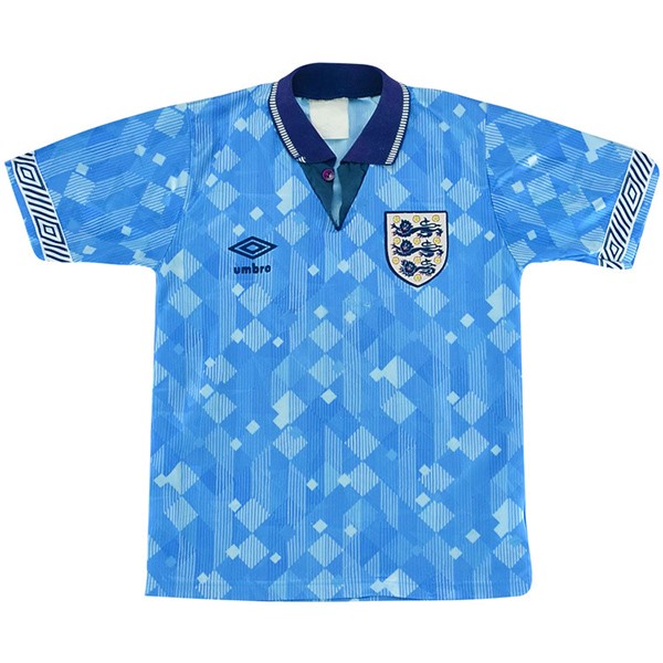 Tailandia Camiseta Inglaterra Tercera Equipación Retro 1990 Azul